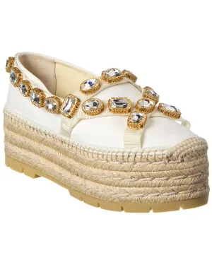 Gucci Canvas Platform Espadrille