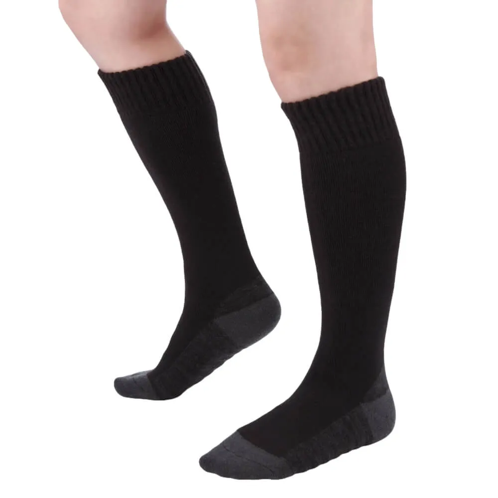 Zerofit Heatrub Ultimate Knee Length Socks Black